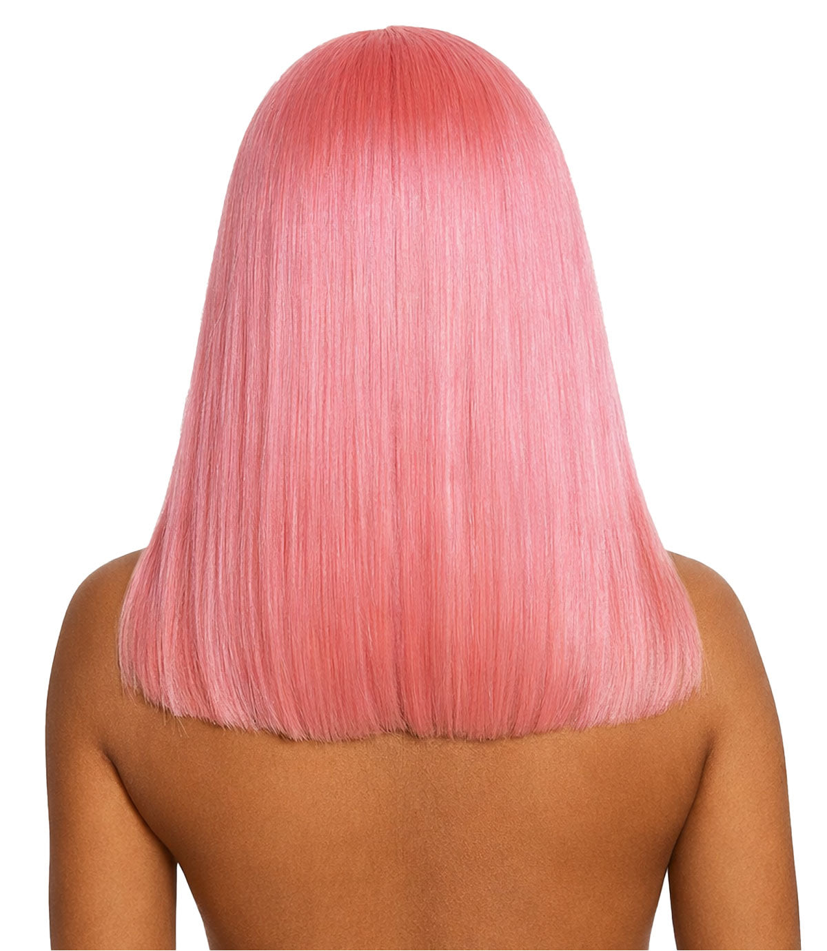 Pre-Plucked 13x4 Pink Straight Bob Lace Frontal Wig 150% Density - 100% Human Hair