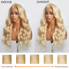 13x4 Lace Front Wig - Blonde Body Wave - 16-30 Inch Human Hair Wig 150% Density