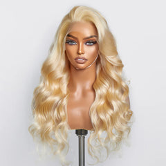 13x4 Lace Front Wig - Blonde Body Wave - 16-30 Inch Human Hair Wig 150% Density