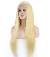 13x4 HD Lace Front Wig #613 Blonde - 200% Density Straight Human Hair Wig Pre-Plucked