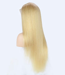 13x4 HD Lace Front Wig #613 Blonde - 200% Density Straight Human Hair Wig Pre-Plucked