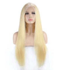 13x4 HD Lace Front Wig #613 Blonde - 200% Density Straight Human Hair Wig Pre-Plucked