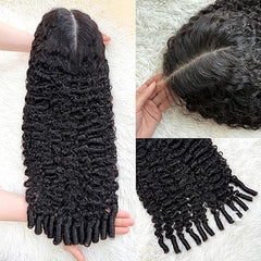 HD Lace Front Wig Burmese Curly - 12-30 Inch Virgin Human Hair Lace Wig