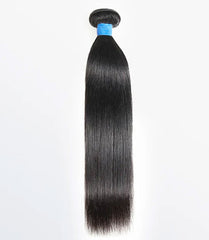 Brazilian Virgin Hair Straight Bundles - 10A Grade Natural Black 10-36 Inch Human Hair Weave