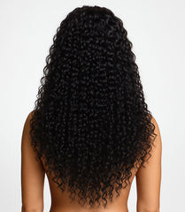 13x6 Glueless Lace Front Wig Water Wave - 3D Cap Transparent Lace Human Hair Wig 150% Density