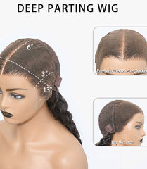 13x6 Glueless Lace Front Wig Water Wave - 3D Cap Transparent Lace Human Hair Wig 150% Density