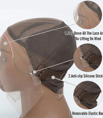 13x6 Glueless Lace Front Wig Water Wave - 3D Cap Transparent Lace Human Hair Wig 150% Density