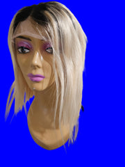 1B/613 Blonde Ombre Bob Wig - 13x4 Lace Front 12 inch